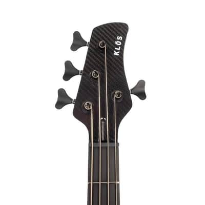 KLOS Apollo IV Custom Bass - Mahogany body / Figured Maple top - Black Transparent Finish - Carbon Fiber neck - 9.0 pounds image 3