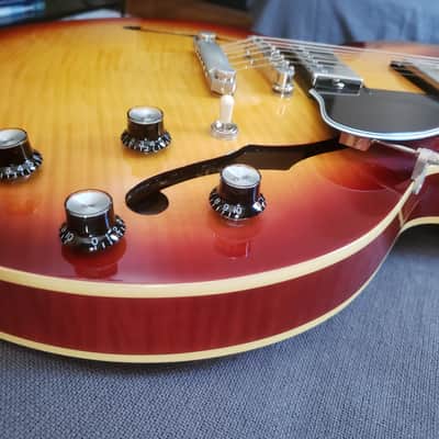 Epiphone ES-335 Figured 1G [Flame Maple /Iced Tea] | Serial No. 21021530504 image 11