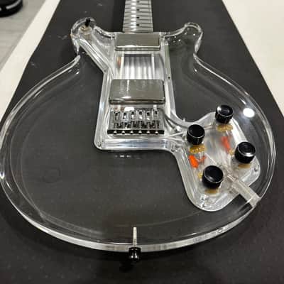 Electrical Guitar Company Aaron Turner Signature Baritone Guitar (2018) – Transparent Acrylic – 27.5” – Drop A# – w/ Original Case 2018 - Acrylic image 3