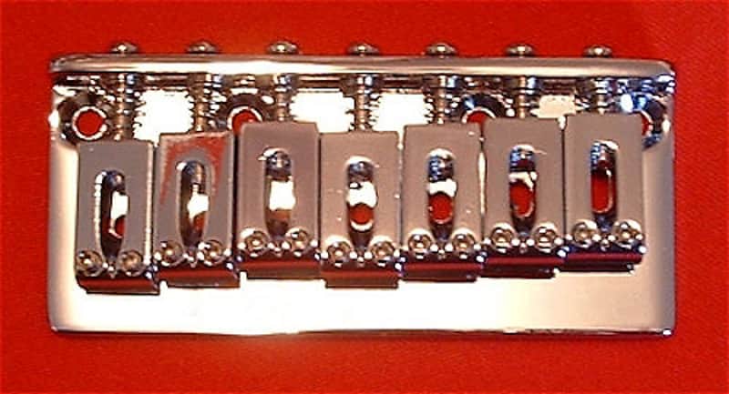 Guitar Parts 7-String HARDTAIL BRIDGE - CHROME image 1