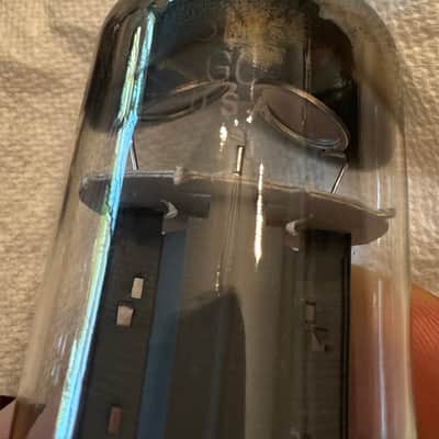 6LGGC Matched Pair Vintage Fender branded GE silver top power tubes, tested good. image 3