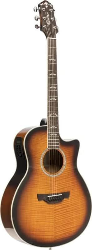 Noble series, Small jumbo acoustic-electric guitar with solid maple top image 1