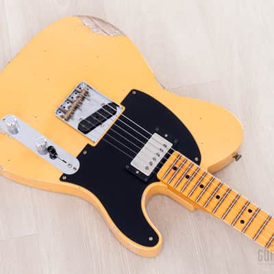 Fender Custom Shop Limited '51 Telecaster HS Blackguard Relic w/ Humbucker, Faded Butterscotch image 8