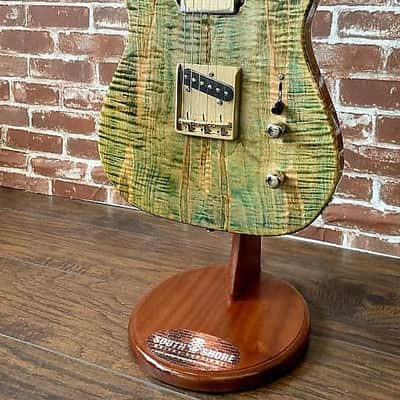 Aniktos Guitars T-Style "Green Flame" 2020 Green Flame Maple Top, Chambered Body (Authorized Dealer) image 4