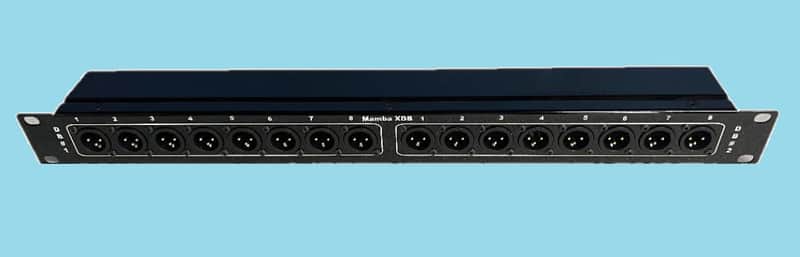 NETWORKSOUND MAMBA 16 XLR DB25 パッチベイ Mamba 16 XLR Male to 2 DB25 Tascam Analog Pinout 1RU Patch Bay