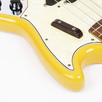 1972 Fender Mustang Bass Competition Orange Vintage Original Rare Custom Color Shot Scale Electric Bass Guitar w/ Orig. Hard Case image 9