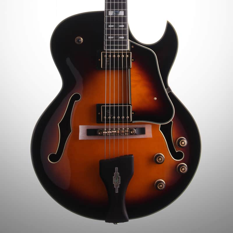 Ibanez LGB30 George Benson Electric Guitar, Vintage Yellow Sunburst, with Case image 1