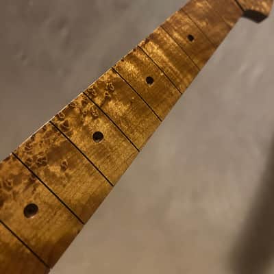 EXTREMELY RARE QUARTERSAWN ROASTED BIRDSEYE STRAT GUITAR NECK FITS FENDER & WARMOTH image 3