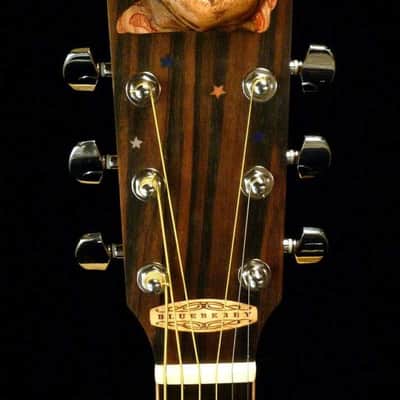 Blueberry Handmade Acoustic Guitar Dreadnought US MARINES Built to Order image 2