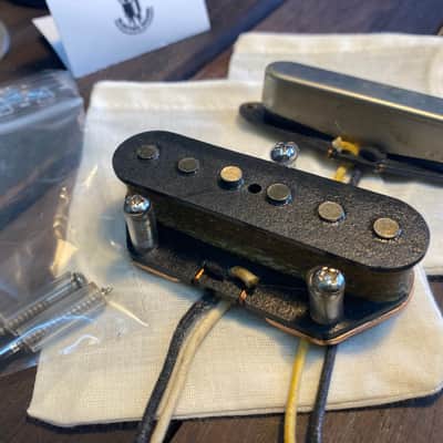 General Vintage Tone 1960s Telecaster pickup set hand wound Heavy formvar with RWRP middle position image 4