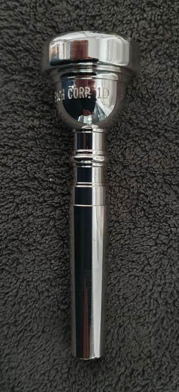 VINCENT BACH CORP. 1D trumpet mouthpiece, ORIGINAL PLATING! image 1