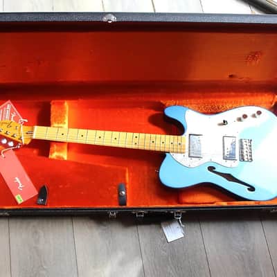 Fender American Vintage II '72 Telecaster Thinline, Lake Placid Blue, HARDCASE image 12