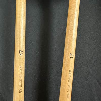 Vintage Mike Balter 17, Bass Marimba Mallets, Extra-Soft,  Light Blue, 1990s, Birch Handles - MINT image 7