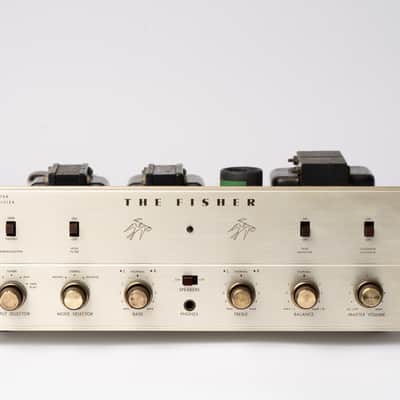 Fisher X-100-B Stereo Integrated Tube Amplifier - EX Working w/ orig Manuals image 1