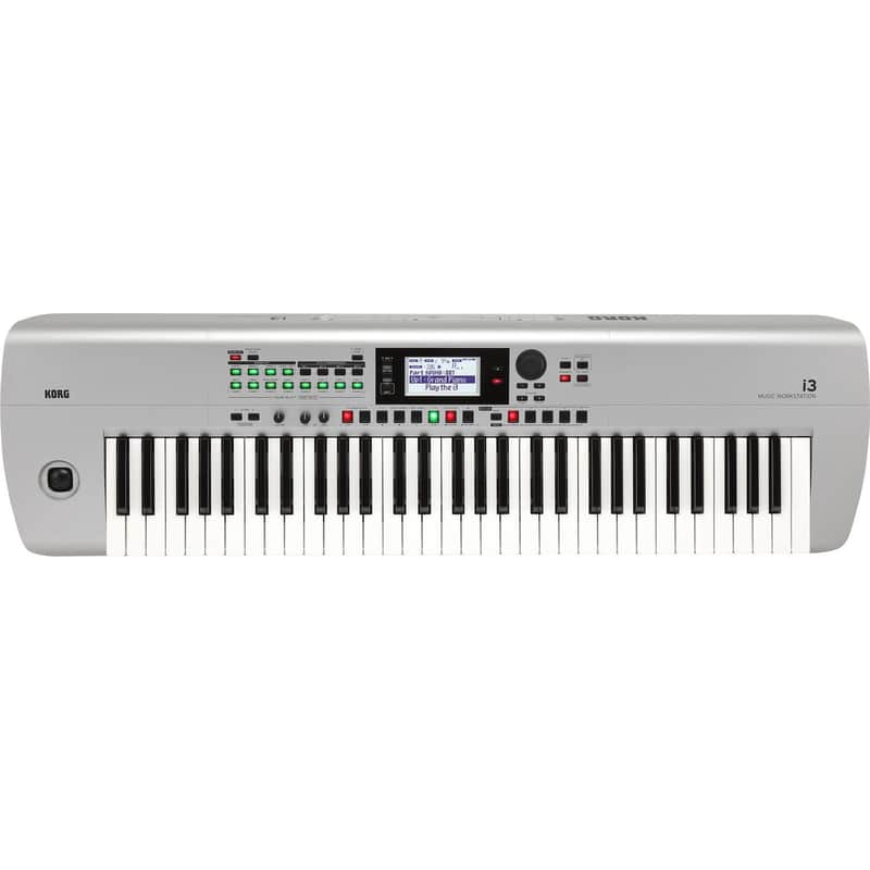 Korg i3 61-Key Arranger Keyboard (Silver) image 1