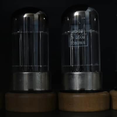 4x 1960s GE 6080 Black Plate Top Ring Getter USA Made Amplitrex Tested Tube image 5