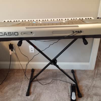 Casio WK 3800 keyboard with stand, power supply and sustain pedal image 6