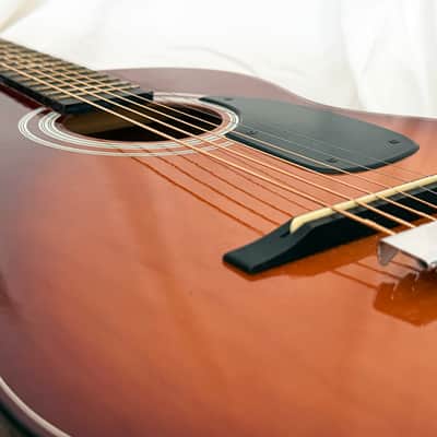 1970s Kay K-72S Starter Series Parlor Guitar Sunburst – Perfect Traveler image 2