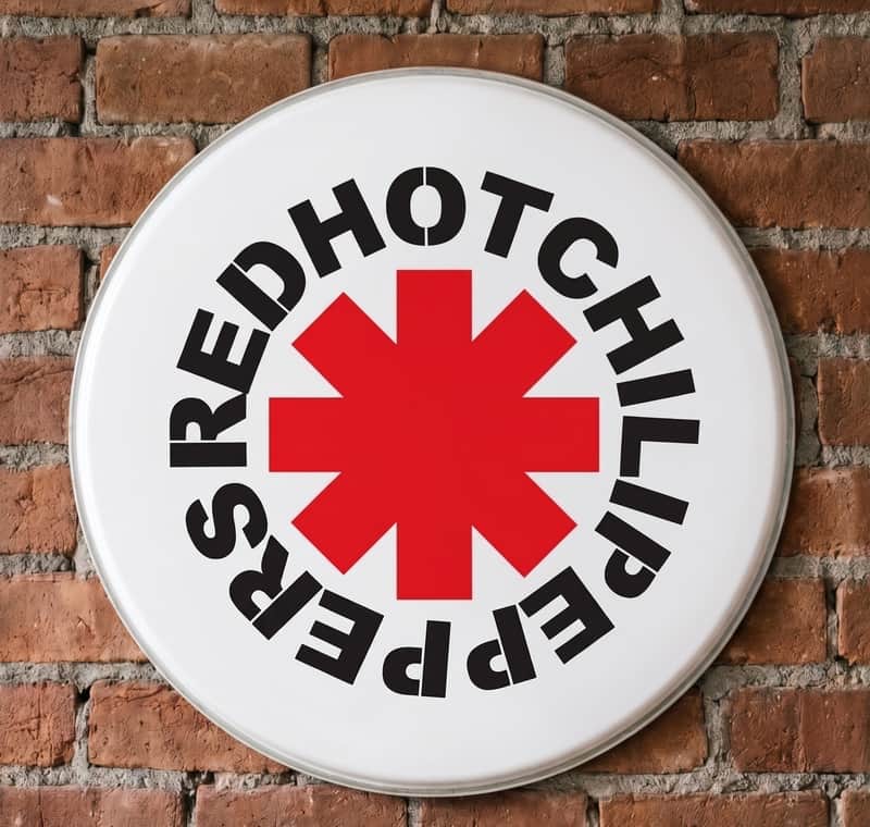 Red Hot Chili Peppers , 22" Custom Tribute Bass Drum Head image 1