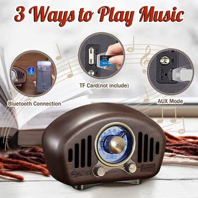 Vintage Radio-Walnut wooden image 18