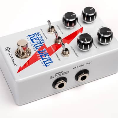 Pigtronix Bob Weir's Real Deal Acoustic Preamp 2010s - White/Red/Blue image 2