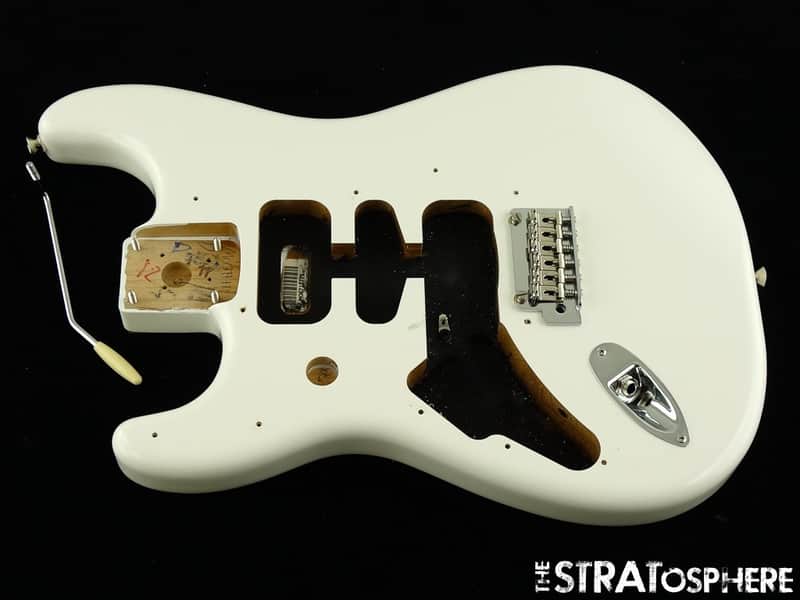 LEFTY Fender Player II Stratocaster BODY + HARDWARE, Strat Alder Polar White image 1