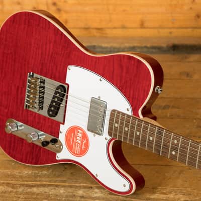 Squier Affinity Series Telecaster FMT SH - Laurel - Crimson Red Transparent image 5