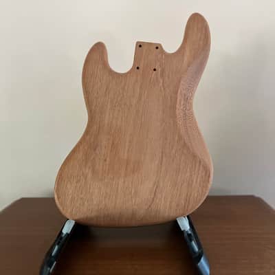 high end Offset Bass Body Unfinished Deep Curly Maple Top / Walnut Accent/ Solid One-piece Mahogany Back- limited Luthier Supply R2 image 20