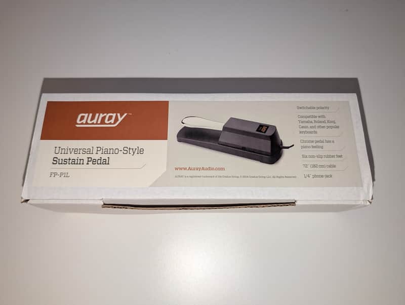 Auray FP-P1L Universal Piano-Style Sustain Pedal — New, Open Box (Never Used) image 1