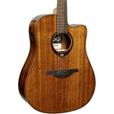 Lag Tramontane T98DCE | Dreadnought Cutaway Acoustic-Electric, Natural. New with Full Warranty! image 1