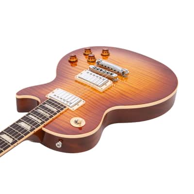 2013 Gibson Les Paul Standard Premium Flame Top Electric Guitar, Honey Burst, 10953XXXX image 2