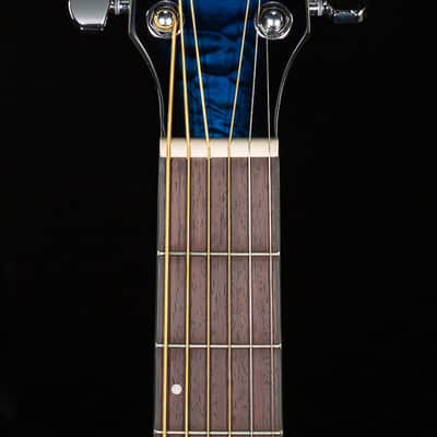 Ibanez AEWC16QA Acoustic Electric Guitar Trans Blue Sunburst (826) image 6