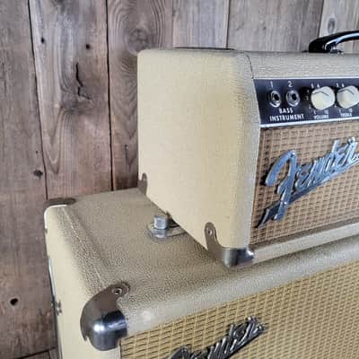 Fender Bassman 6G6-B Head & Cabinet 1962 2x12 Cabinet, Very Good - Blonde image 7