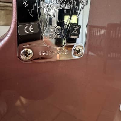 Fender 50th Anniversary Jaguar 2012 - Burgundy Mist Metallic image 8