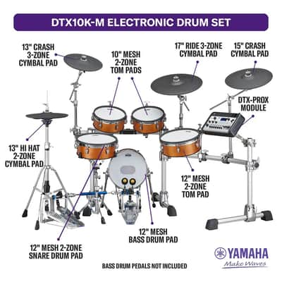 Yamaha DTX10K-M RW Electronic Drum Set Real Wood image 10