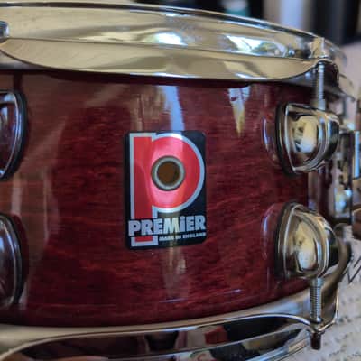 Premier Birch Snare 90s-2000s - Burgundy image 2