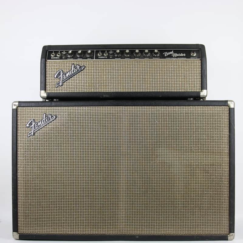 Fender Black Panel Bandmaster 40-Watt 2-Channel 2x12" Piggyback Guitar Amp 1963 - 1967 image 1