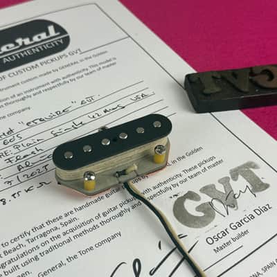 General Vintage Tone Handwound Esquire® Bridge Pickup – Gray Bottom - Gray bottom image 1