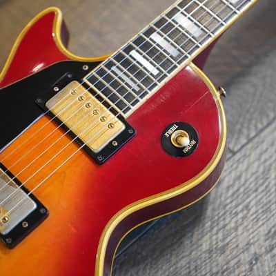 Lefty! 1985 Gibson Les Paul Custom Solid Electric Guitar Vintage Cherry Sunburst + Hard Case image 3