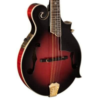 Washburn M3SWE Americana Series F-Style Mandolin with Electronics. Trans Wine Red image 1
