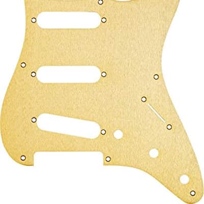 Fender '57 Strat Pickguard, S/S/S - GOLD ANODIZED, 099-2143-000 image 2