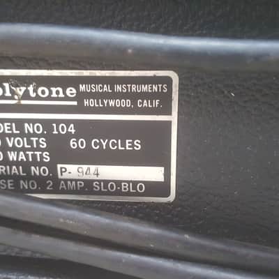 70s Vintage Polytone Model 104 Electric Guitar Combo Amp 2x12 110W Benson Jazz image 11