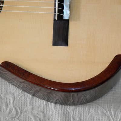 Patrick Mailloux spruce double top/ elevated fretboard/arm rest/sound port image 5