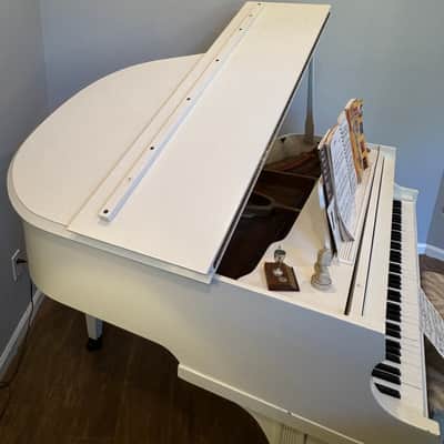 Lester Baby Grand 5 Foot Piano mid 1980 - White Lacquer image 9