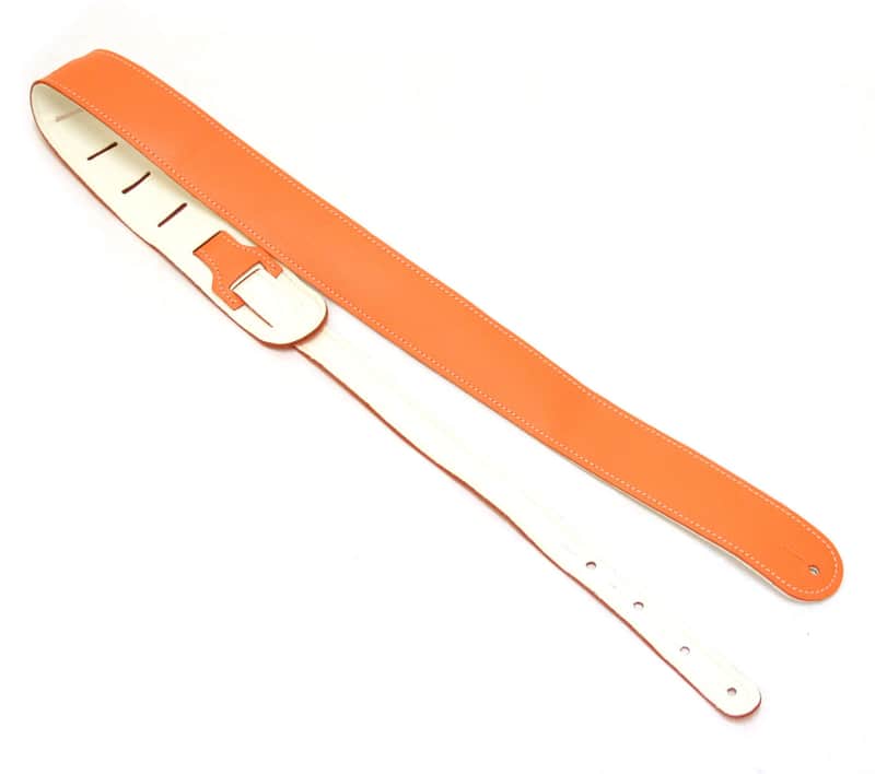 AL-L2-O 2" Alexis Orange Sugar 'N Spice Pleather Guitar/Bass Strap For Girls image 1