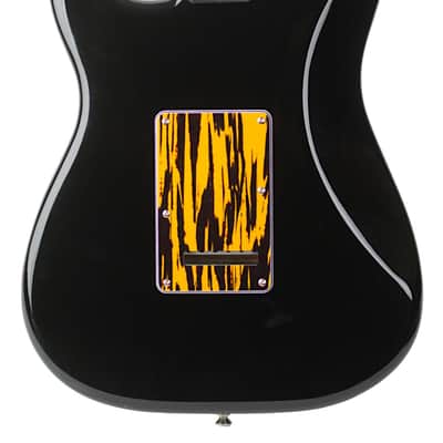 Used Partscaster S-Style Electric Guitar Gloss Black w/Bare Knuckle Humbucker & High End Parts #NSN image 4