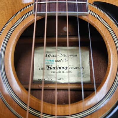 Vintage 1972 Harmony Sovereign H6303 - Recent Repairs image 14