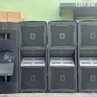 JBL VERTEC VT4889 3 WAY LINE ARRAY SPEAKERS W/ DOLLY & COVERS #343 (LOT OF 6) image 8