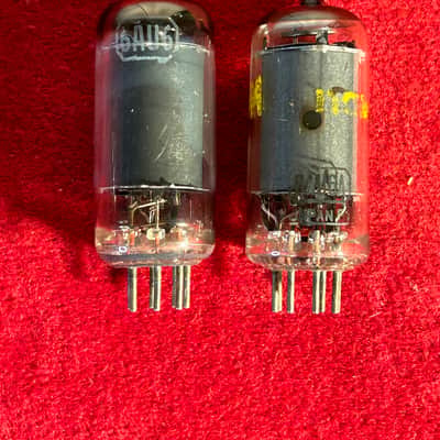 Magnavox/RCA Mismatch Pair 6AU6 Radio Amplifier Electron Vacuum Tubes image 1