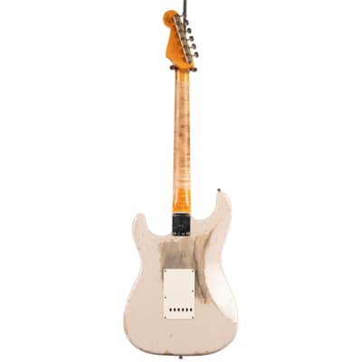 Fender 2024 Custom Shop LTD Red Hot Stratocaster Super Heavy Relic Aged Dirty White Blonde (462) USED image 9